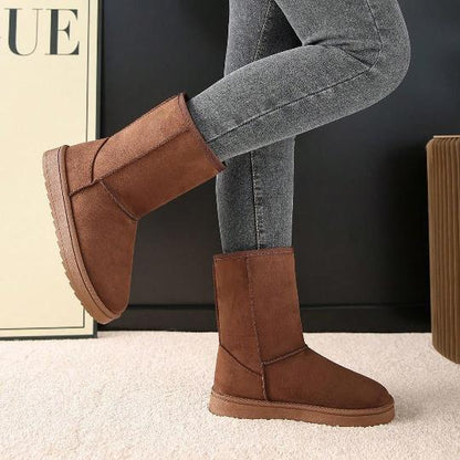 Winter Faux-Fur Lining Mid-Calf Snow Boots