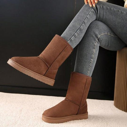 Winter Faux-Fur Lining Mid-Calf Snow Boots