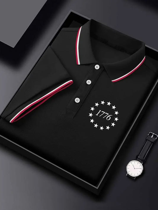 Men's 1776 Print Polo Shirt