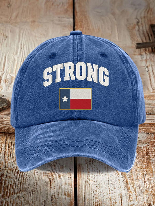 🙏💔Join us in praying for Texas.🙏Retro Texas Strong Print Baseball Cap