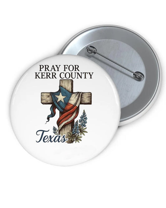 🙏💔Join us in praying for Texas.🙏Kerr County Strong Print Brooch