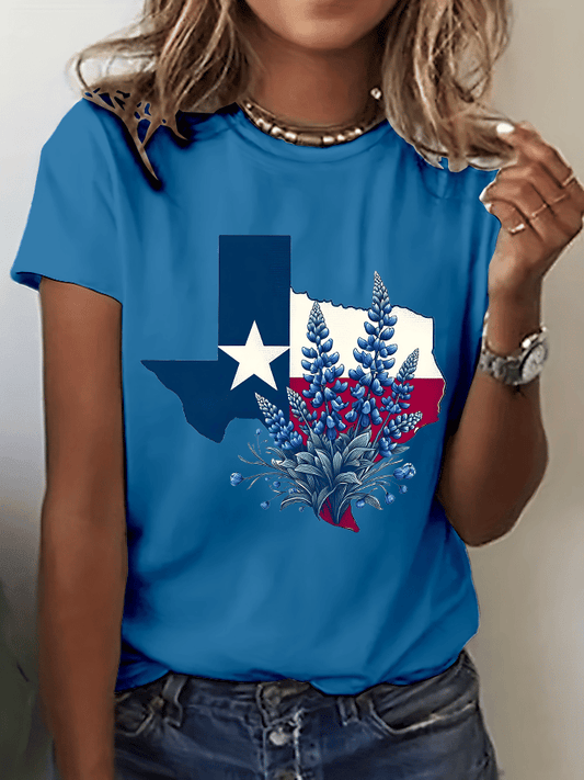 🙏💔Join us in praying for Texas.🙏Women's Texas Strong Print Crew Neck T-Shirt