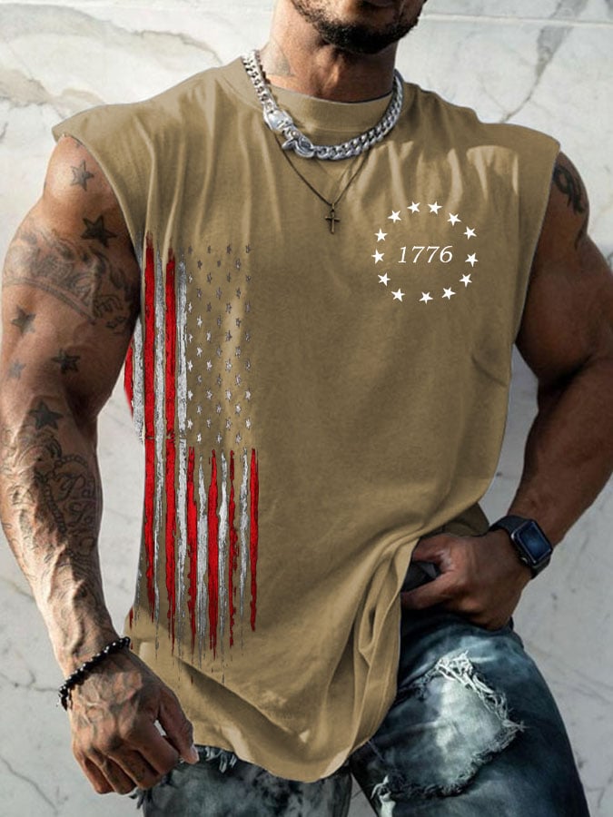 Men's Casual Printed Tank Top