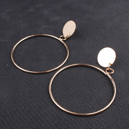 Retro Hoops Statement Earrings