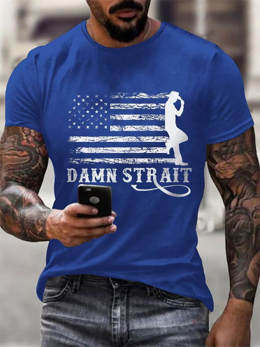 🙏💔Join us in praying for Texas.🙏Men's Damn Strait Country Music Fan T-shirt