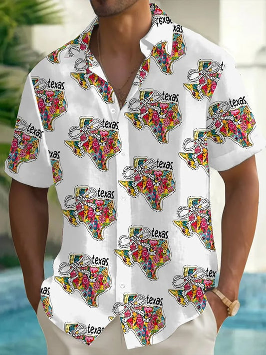 🙏💔Join us in praying for Texas.🙏Men's "Texas Strong" Printed Casual Shirt