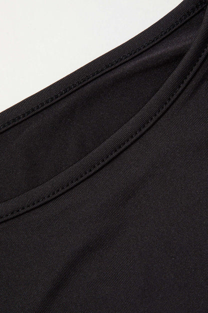 Basic Solid Round Neck Long Sleeve Top