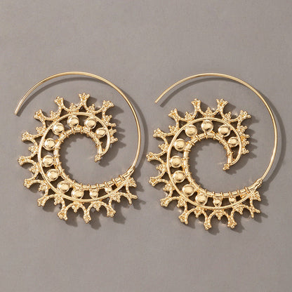Retro Spiral Bohemian Earrings