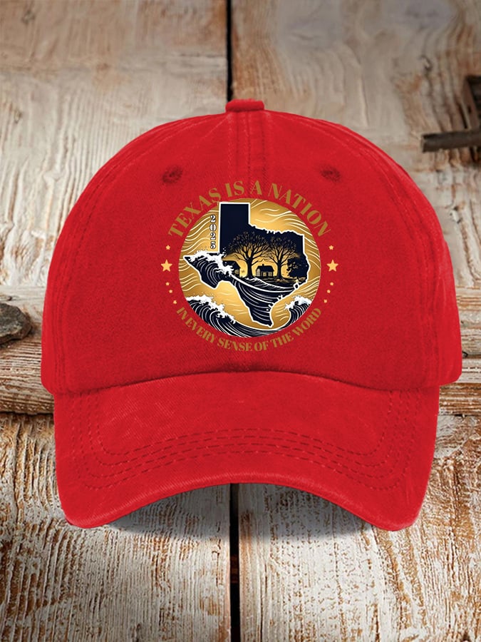 🙏💔Join us in praying for Texas.🙏Retro Texas Strong Texas Is A Nation In Every Sense Of The Word Print Baseball Cap