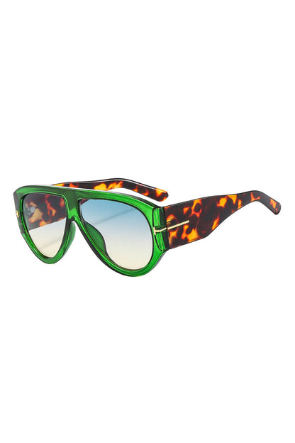 Leopard Print Frame Sunglasses