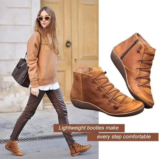 Comfortable Handmade Leather Foot Support Boots