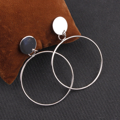 Retro Hoops Statement Earrings