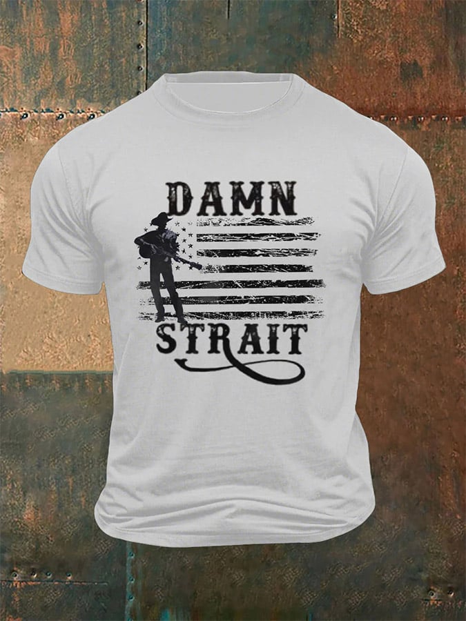 🙏💔Join us in praying for Texas.🙏Men's Damn Strait Country Music Fan T-shirt