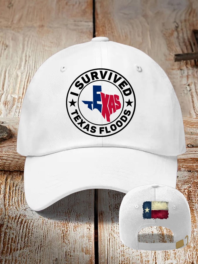 🙏💔Join us in praying for Texas.🙏Retro Texas Strong I Survived Texas Floods Pray For Texas Print Baseball Cap