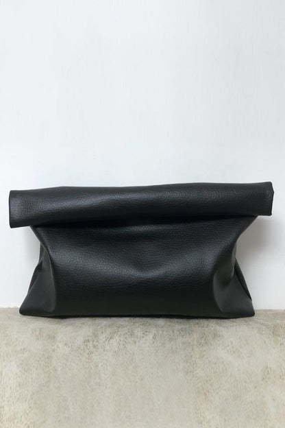 Faux Leather Clutch Bag
