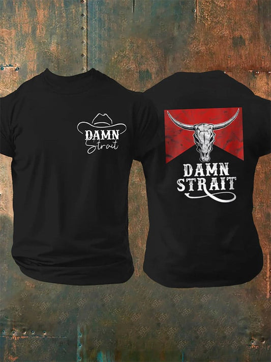 🙏💔Join us in praying for Texas.🙏Men's Damn Strait Country Music Fan T-shirt