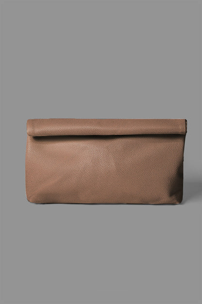 Faux Leather Clutch Bag