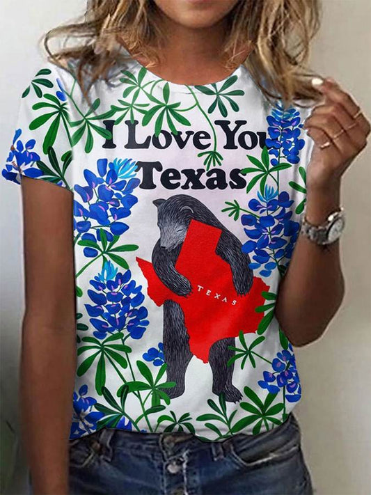 🙏💔Join us in praying for Texas.🙏Women's Texas Strong Printed Short Sleeve T-Shirt