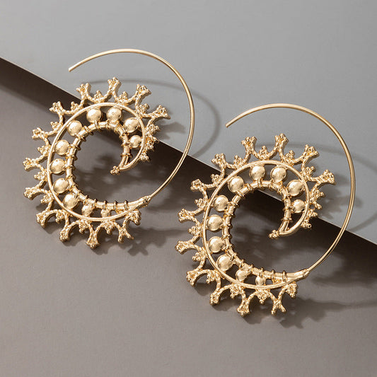 Retro Spiral Bohemian Earrings