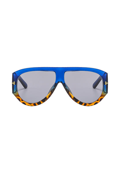 Leopard Print Frame Sunglasses