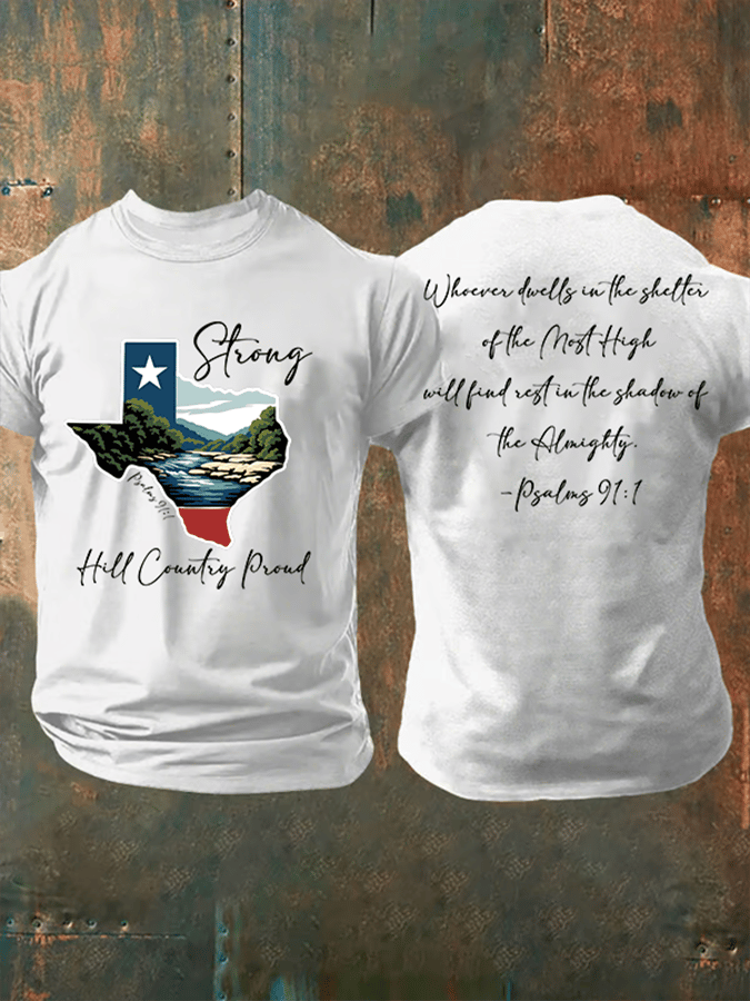 🙏💔Join us in praying for Texas.🙏Men's Texas Strong Printed Casual T-Shirt