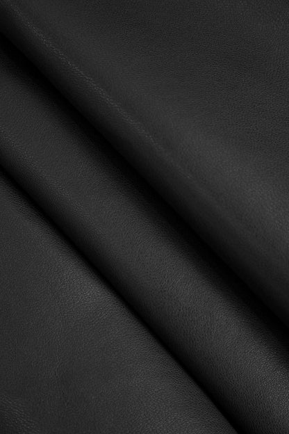 Basic Faux Leather Pleated Mini Skirt