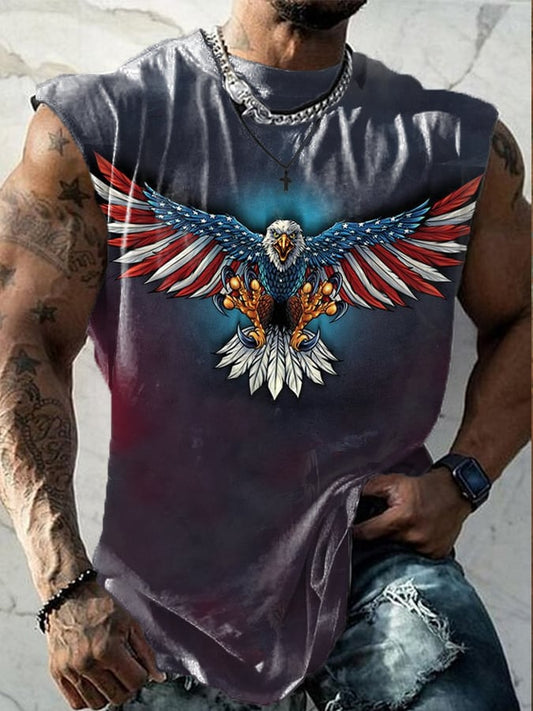 Men's Independence Day  Print Casual Tank Top