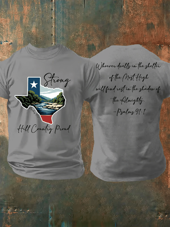 🙏💔Join us in praying for Texas.🙏Men's Texas Strong Printed Casual T-Shirt