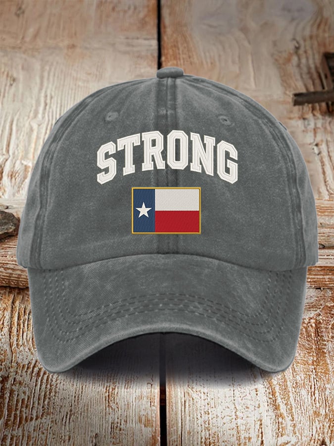 🙏💔Join us in praying for Texas.🙏Retro Texas Strong Print Baseball Cap