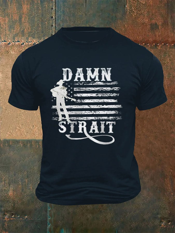 🙏💔Join us in praying for Texas.🙏Men's Damn Strait Country Music Fan T-shirt