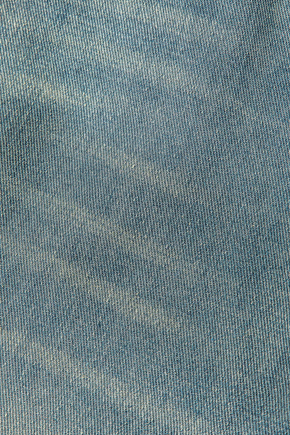 Retro Print Washed Ripped Asymmetrical Jeans