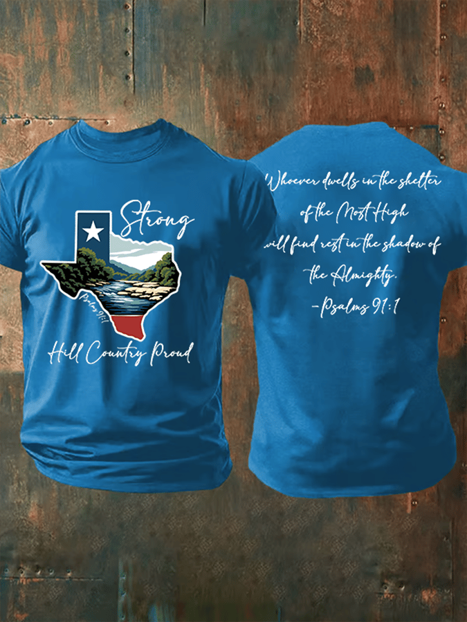 🙏💔Join us in praying for Texas.🙏Men's Texas Strong Printed Casual T-Shirt