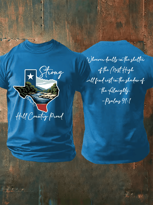🙏💔Join us in praying for Texas.🙏Men's Texas Strong Printed Casual T-Shirt