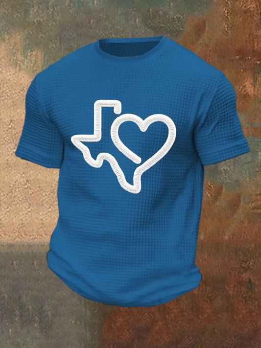 🙏💔Join us in praying for Texas.🙏Men's Texas Strong Waffle T-Shirt