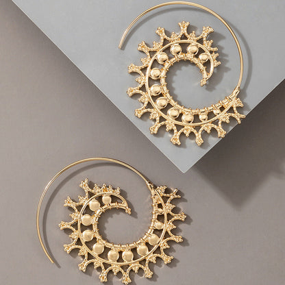 Retro Spiral Bohemian Earrings
