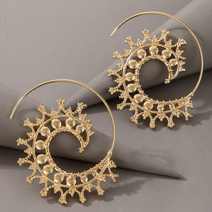 Retro Spiral Bohemian Earrings