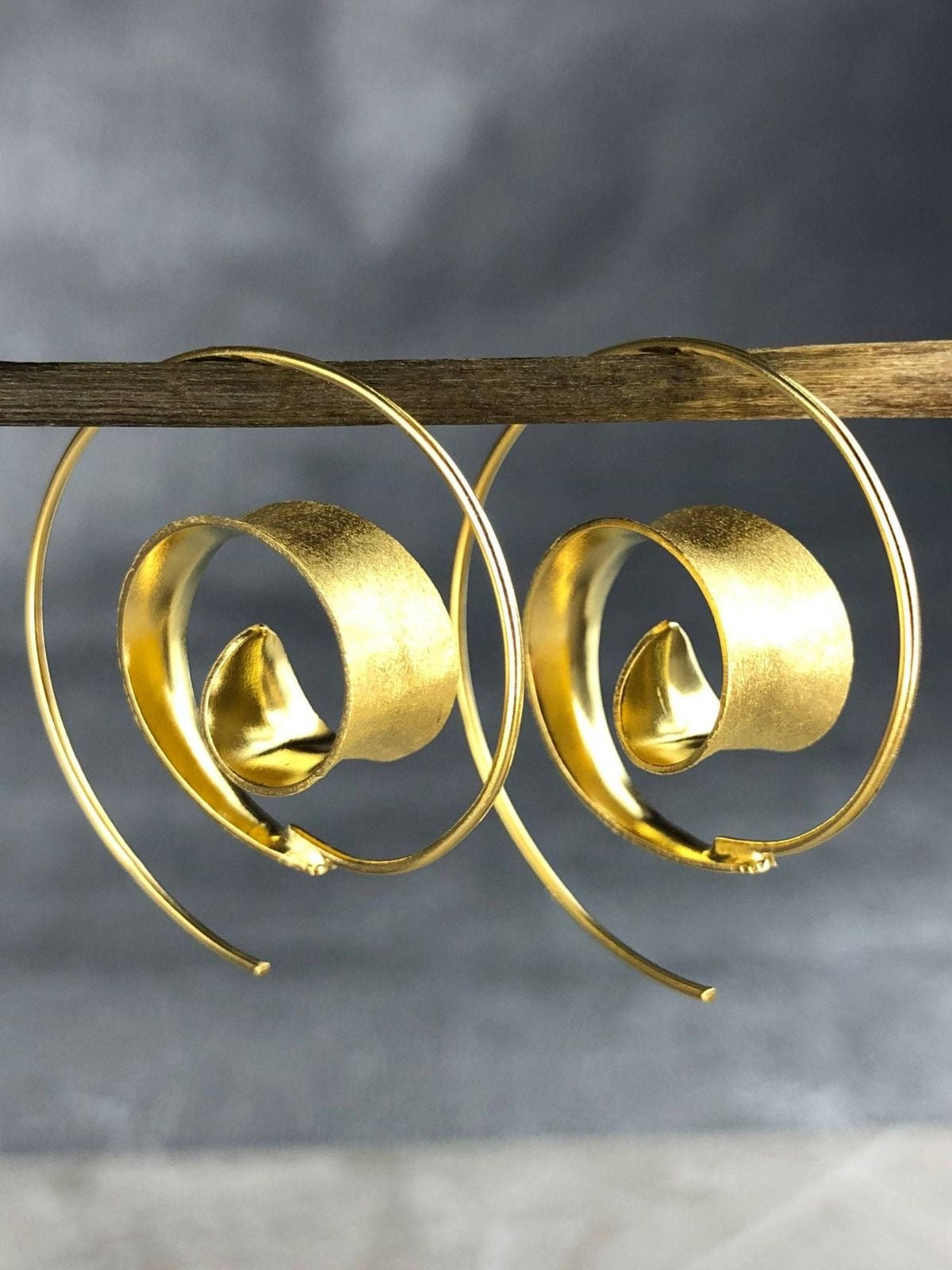 Spiral Leaf Bohemian Earrings